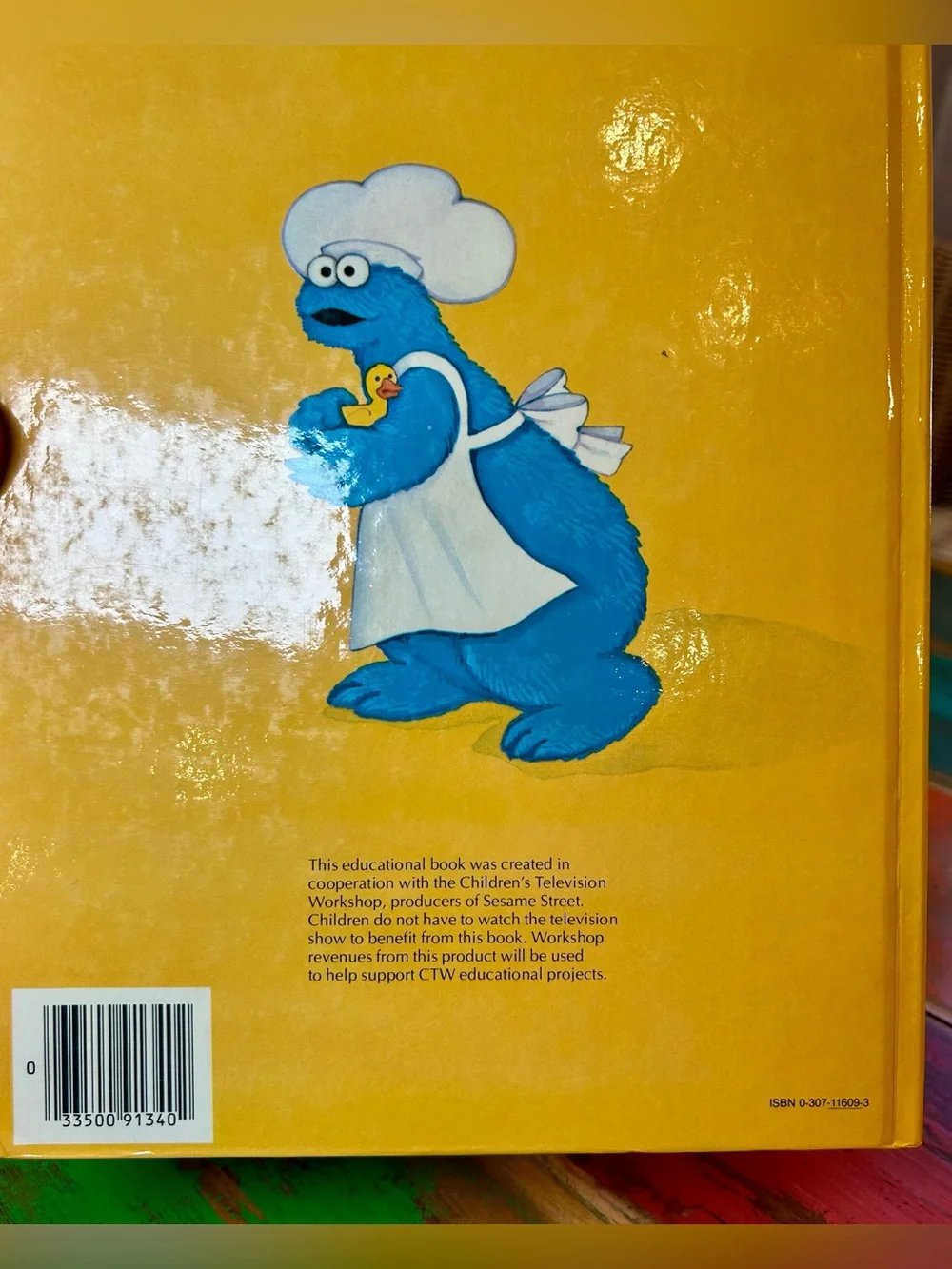 VTG Sesame Street Case of the Missing Duckie Golden Book Ernie 1981 Hardcover